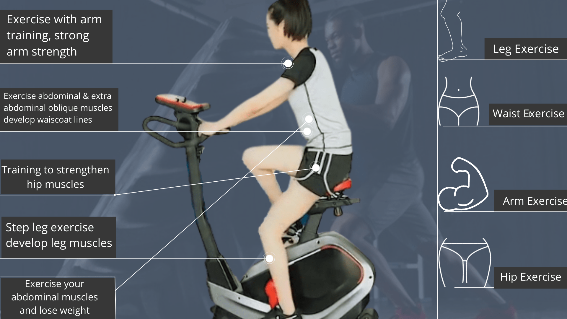 Magnetic Upright Exercises Bike